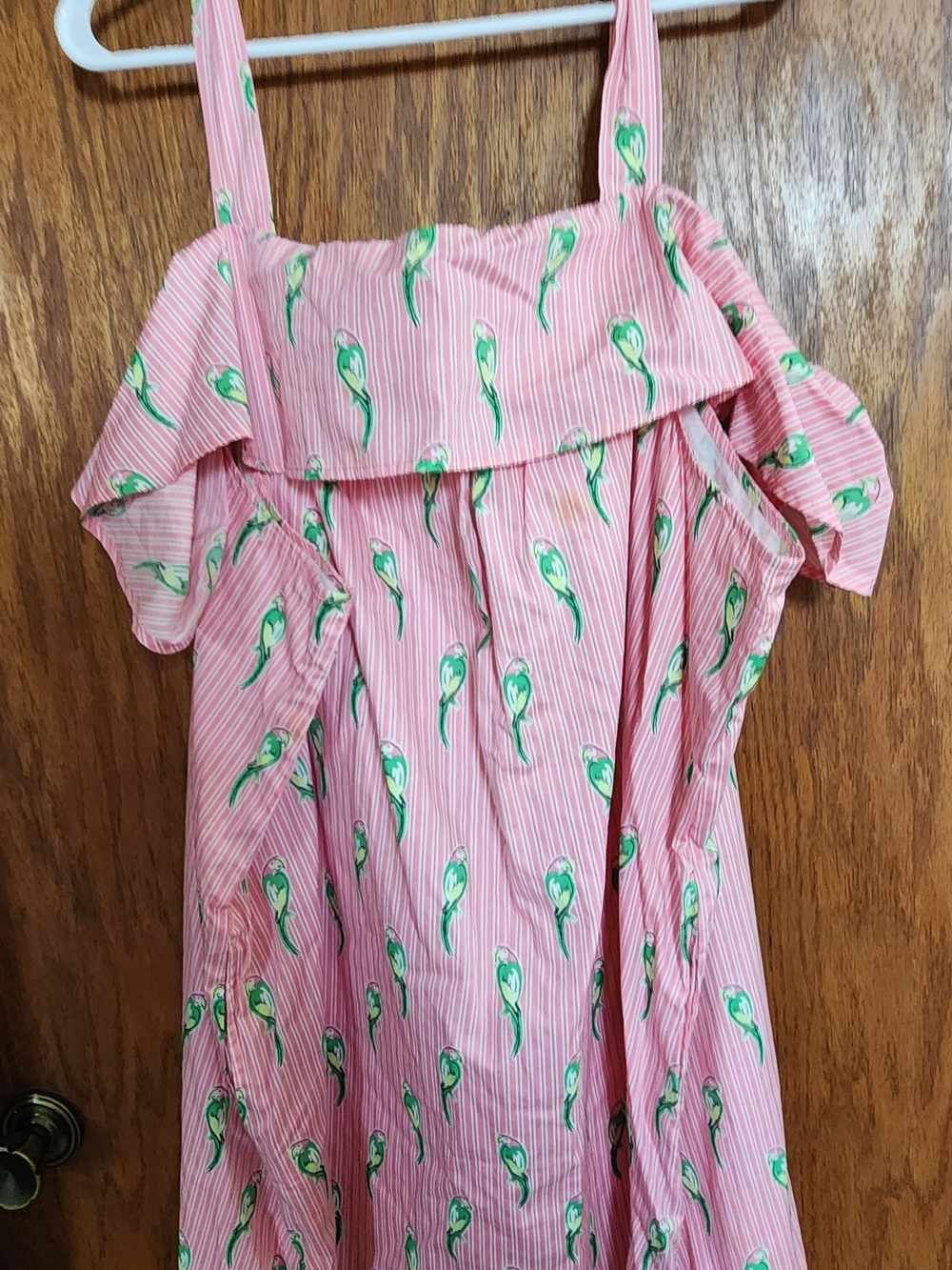 crown & ivy Pink and Green Striped Print Dress